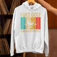 I Like Golf And Maybe 3 People Introvert Raglan Baseball Tee Unisex Hoodie