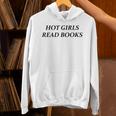 Hot Girls Read Books Confident Reading Bookworm Girl Unisex Hoodie