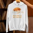 Hunting Is My Escape Introvert Hunter Antisocial Raglan Baseball Tee Unisex Hoodie