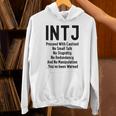 INTJ Rules Architect Personality Type Introvert Unisex Hoodie