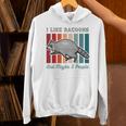 Introvert Raccoon Animal Lover Trash Panda Antisocial Retro Unisex Hoodie