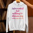 Introverted Willing To Discuss Welsh Pony And Cob Introvert Unisex Hoodie Introverted Willing To Discuss Welsh Pony And Cob Introvert Unisex Hoodie
