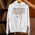 Labor And Delivery Nurse Stethoscope Coquette Bow Graduation Unisex Hoodie