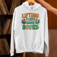 Lifting To Hold More Books Weightlifting Workout Gym Lover Unisex Hoodie Lifting To Hold More Books Weightlifting Workout Gym Lover Unisex Hoodie