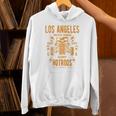Los Angeles Hotrods Automotive Nostalgia Distressed Premium Tri-Blend Unisex Hoodie
