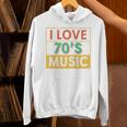 I Love 70's Music Retro Style Nostalgia Vibe 1970 70's Party Premium Tri-Blend Unisex Hoodie