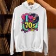 I Love The 70s Vintage Cassette Roller Vinyl Nostalgia 70s Premium Tri-Blend Unisex Hoodie
