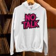 No Small Talk Zone – Introvert Quote Unisex Hoodie