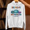 No Wi-Fi No Problem – Retro Dial Up Tech Nostalgia Unisex Hoodie