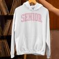 Preppy Varsity Pink Senior Graduation Unisex Hoodie