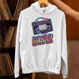 Rewind Good Times Retro VHS Tape Nostalgia 80s 90s Premium Tri-Blend Unisex Hoodie