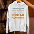 Running On Beer Tasting Social Introvert Humor Vintage Unisex Hoodie