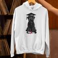 Russian Terrier Dog Graduation Cap Graduate Owner Grad Unisex Hoodie