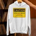 A Simple Yellow Warning Sign For Introvert Unisex Hoodie A Simple Yellow Warning Sign For Introvert Unisex Hoodie