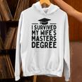 I Survived My Wife's Masters Degree Graduation Class Of 2025 Unisex Hoodie