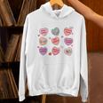 Things I Do On Valentines's Day Book Lover Candy Heart Unisex Hoodie