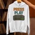 VHS Cassette Retro Analog Nostalgia Theme Premium Unisex Hoodie VHS Cassette Retro Analog Nostalgia Theme Premium Unisex Hoodie