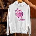 I Wear Pink In Memory Of My Niece Breast Cancer Awareness Unisex Hoodie