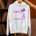 I Wear Purple In Memory Of My Daughter-In-Law Overdose Unisex Hoodie