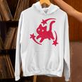 Yk2 Grunge Scary Cat With Shooting Stars 90s Nostalgia Unisex Hoodie