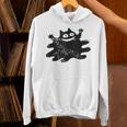 Yk2 Grunge Scary Cat With Tail Tomboy 90s Nostalgia Indie Unisex Hoodie
