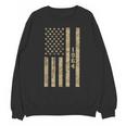 1964 Year Nostalgia Desert Camo Distressed American Flag Unisex Sweatshirt