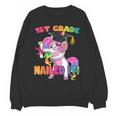 1st Grade Nailed It Flossing Unicorn Graduation Shirt Unisex Sweatshirt