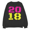 2018 Big Neon Numbers For The New Year Or Graduation Unisex Sweatshirt