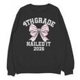 4th Grade Bow 2026 Fourth Grade Graduation Unisex Sweatshirt