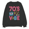 70s Retro Style Roller Skate Cassette Music Nostalgia Unisex Sweatshirt