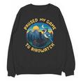 8-Bit Gamer Birder Blue Jay Arcade Nostalgia Nature Unisex Sweatshirt