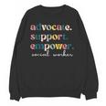 Advocate Support Empower Cute Social Worker Graduation MSW Unisex Sweatshirt