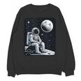 Aesthetic Spaceman Astronaut On The Moon Space Introvert Unisex Sweatshirt Aesthetic Spaceman Astronaut On The Moon Space Introvert Unisex Sweatshirt