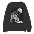 Aesthetic Spaceman Astronaut On The Moon Space Introvert Unisex Sweatshirt