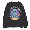 Alien Reader Reading Teacher Librarian Book Lover Unisex Sweatshirt