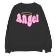 Angel Y2k Aesthetic 2000s Millennial Nostalgia Retro Pink Unisex Sweatshirt
