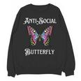 Antisocial Butterfly Aesthetic Introvert For Women Men Unisex Sweatshirt Antisocial Butterfly Aesthetic Introvert For Women Men Unisex Sweatshirt