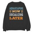Aquascaping Now Minimal Socializing Introvert Vintage Unisex Sweatshirt Aquascaping Now Minimal Socializing Introvert Vintage Unisex Sweatshirt