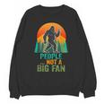 Bigfoot Introvert People Not A Big Fan Retro Sasquatch Unisex Sweatshirt