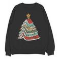 Book Christmas Tree For Librarians Book Lovers Unisex Sweatshirt