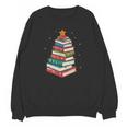 Book Christmas Tree Book Lover Teacher Librarian Men Women Unisex Sweatshirt