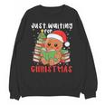 Book Reading Just Waiting For Christmas Gingerbread Unisex Sweatshirt Book Reading Just Waiting For Christmas Gingerbread Unisex Sweatshirt