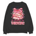 All Booked For Valentine Cute Pink Book Lover Aesthetic Unisex Sweatshirt