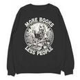 More Books Less People Introvert Skeleton Reading Unisex Sweatshirt