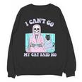 I Can't Go My Cat Said No Introvert Anxiety Cat Lover Unisex Sweatshirt