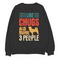 Chug Dog Retro Vintage Pughuahua Owner Fur Parent Introvert Unisex Sweatshirt Chug Dog Retro Vintage Pughuahua Owner Fur Parent Introvert Unisex Sweatshirt