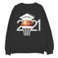 Class 2021 Graduation Senior Basketball Player Unisex Sweatshirt
