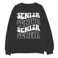 Class Of 2024 High School Senior Graduation Groovy Wave Unisex Sweatshirt