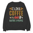 Coffee & Introvert Humor Tee Quote Cute Font Unisex Sweatshirt Coffee & Introvert Humor Tee Quote Cute Font Unisex Sweatshirt