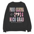 Colorful Proud Grandma 2024 NICU Graduate Baby Graduation Unisex Sweatshirt